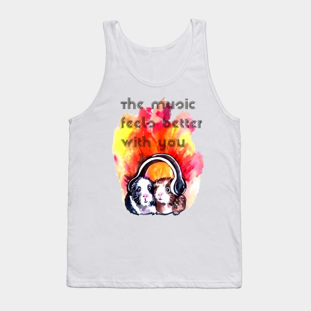 Guinea Pig Music Tank Top by StudioKaufmann